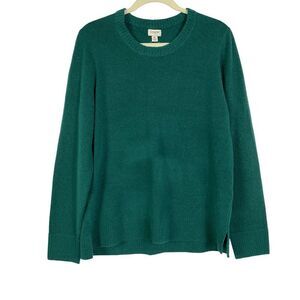 NWT J. Crew Factory Crewneck sweater in extra-soft yarn, XL, Green, Style AC625